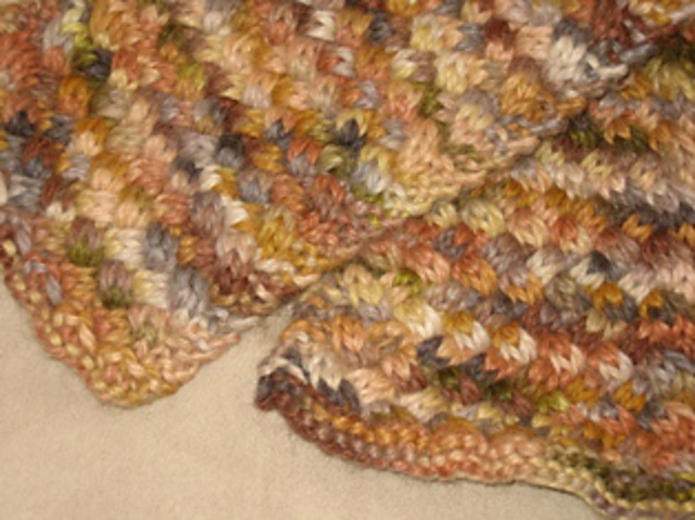 Woven Cable Alpaca Scarf