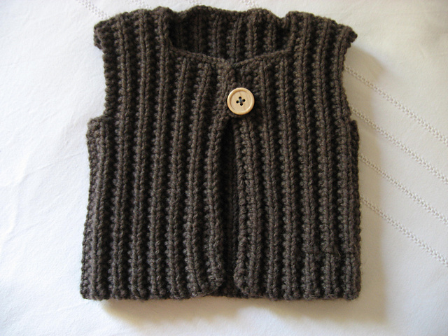 Petits cashmere - 3. Gilet en fausses côtes anglaises