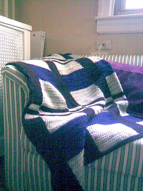 Coverlet Strip Throw