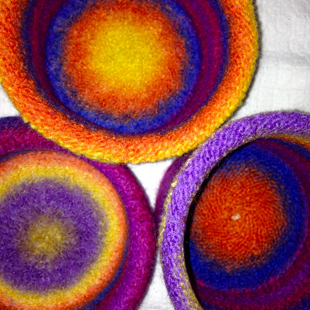 Felted Bowls