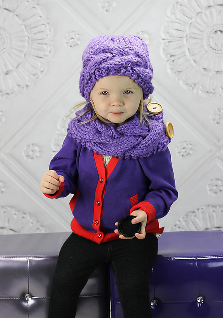 SBC Braided Headband/Hat and Cowl Set