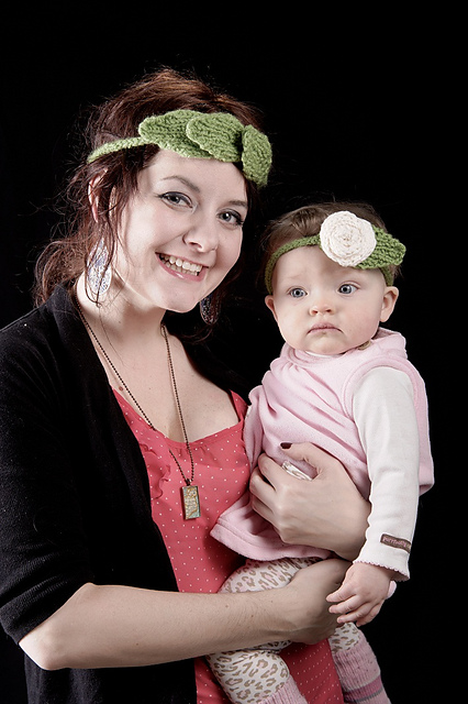 Flower and Leaf Headband