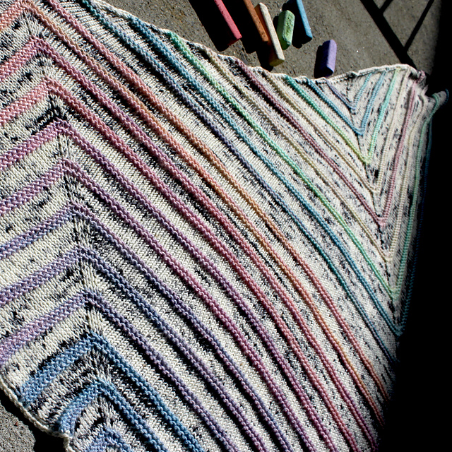 Sidewalk Chalk Shawl