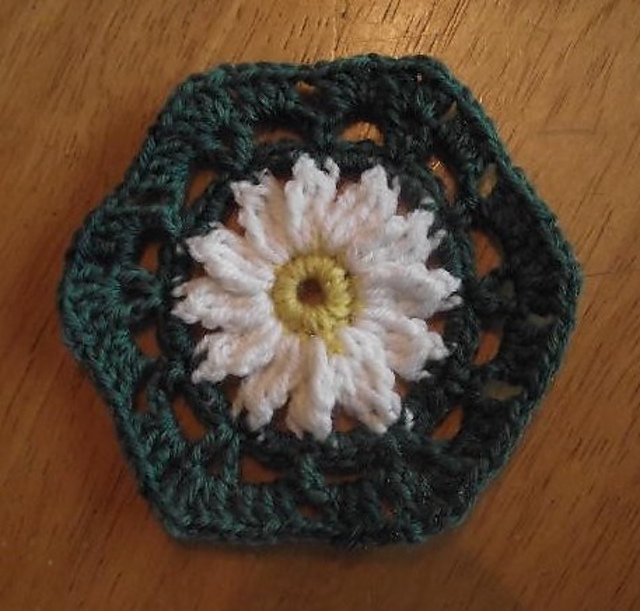 Hexagon to crochet - Pretty Daisy