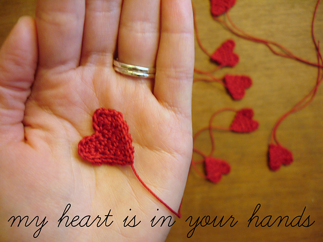Molly's Crocheted Heart Garland