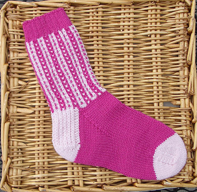 Two Color Ladder Socks