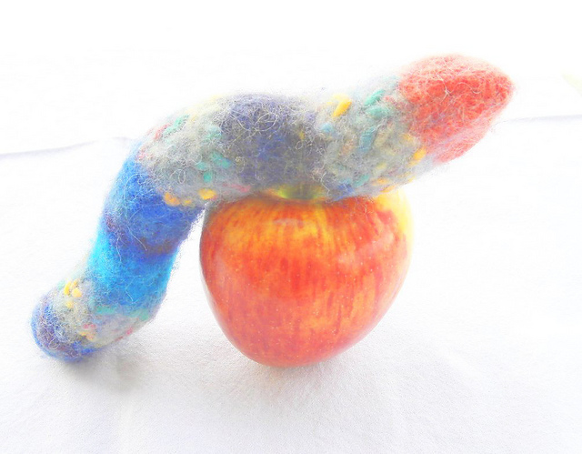 Felted Stashbuster Caterpillar