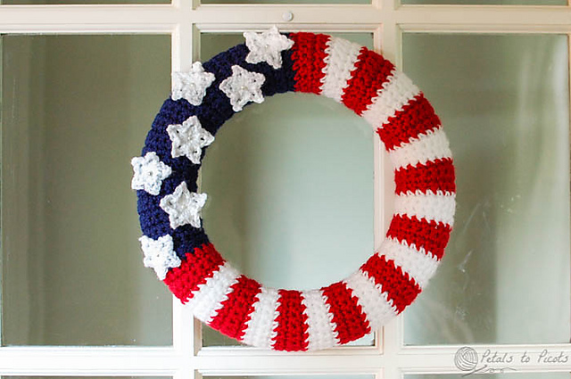 American Flag Wreath