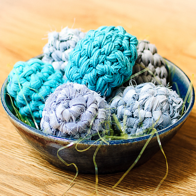 Upcycled Fabric Easter Eggs