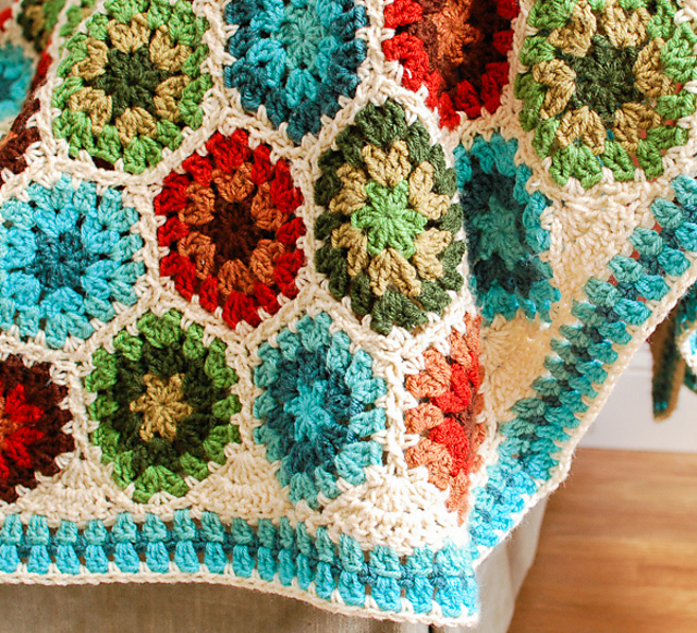 Granny Hexagon Afghan