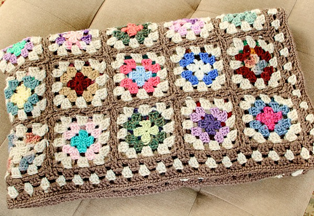Granny Square Afghan