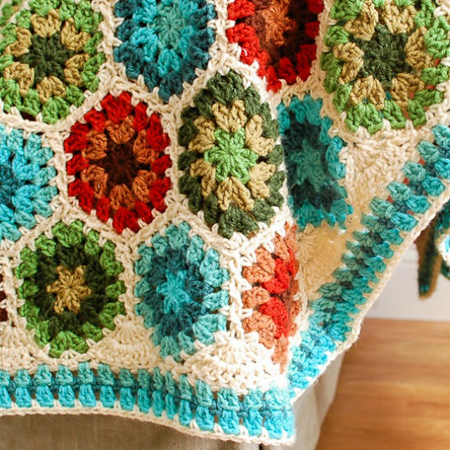 Hexagon Afghan