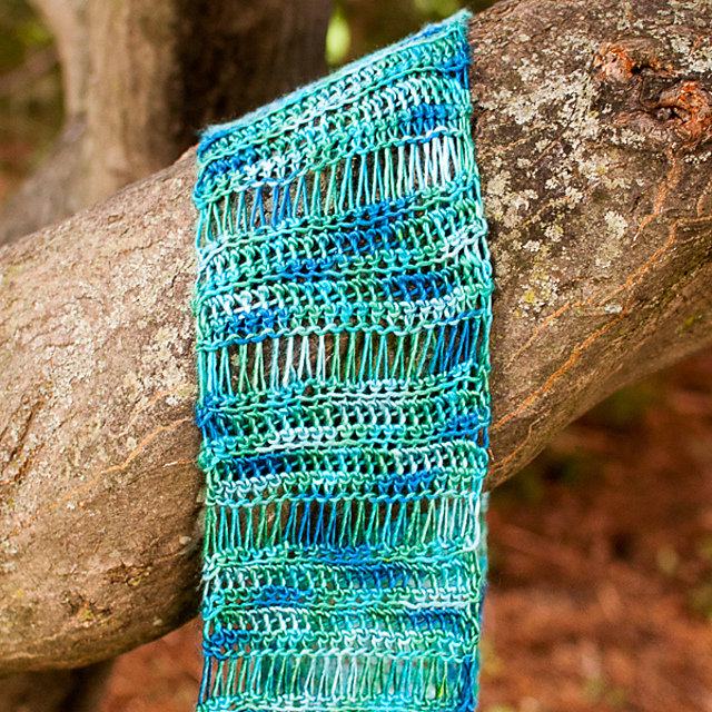Broomstick Lace Accent Scarf