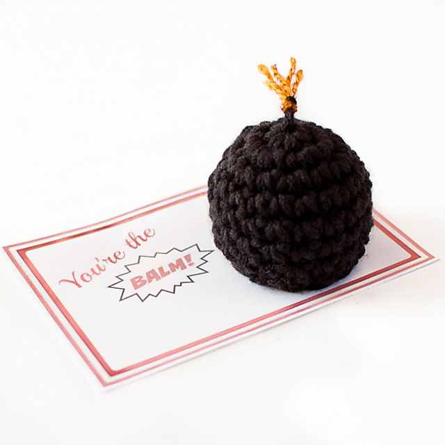 "You're the BALM" Crochet Valentine