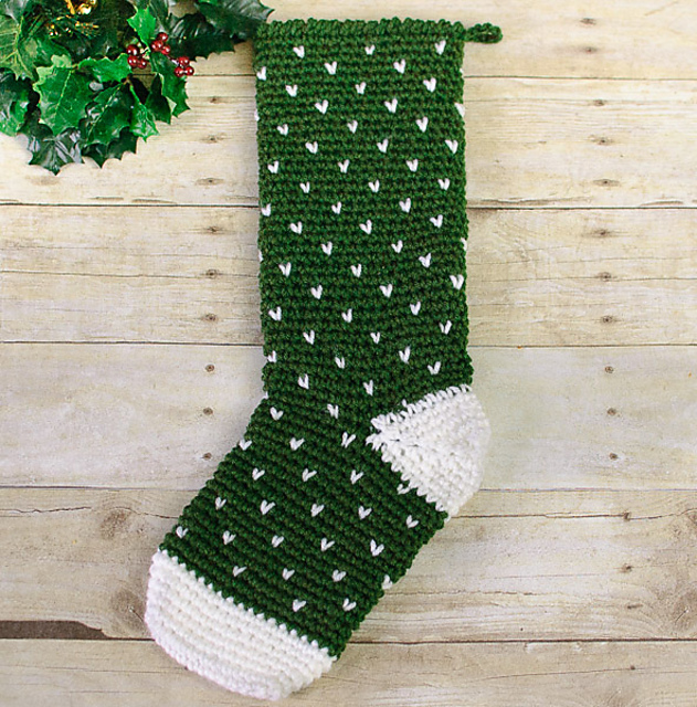 Evergreen Christmas Stocking