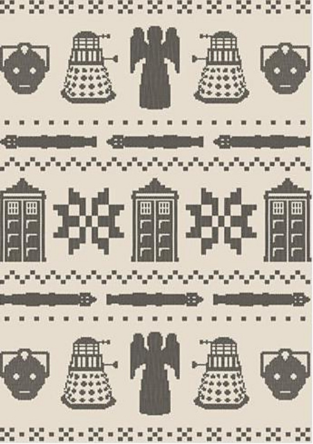 Doctor Who Faux Fair Isle chart