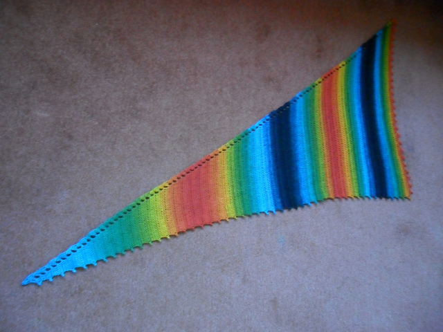 Asymmetrical shawl