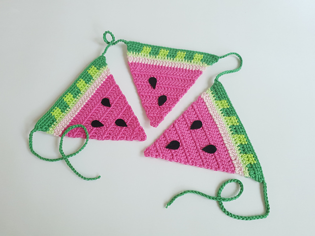 Watermelon Slice Garland