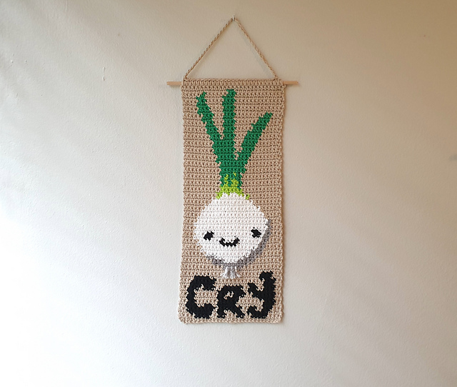 Threatening Onion Wall Hanging