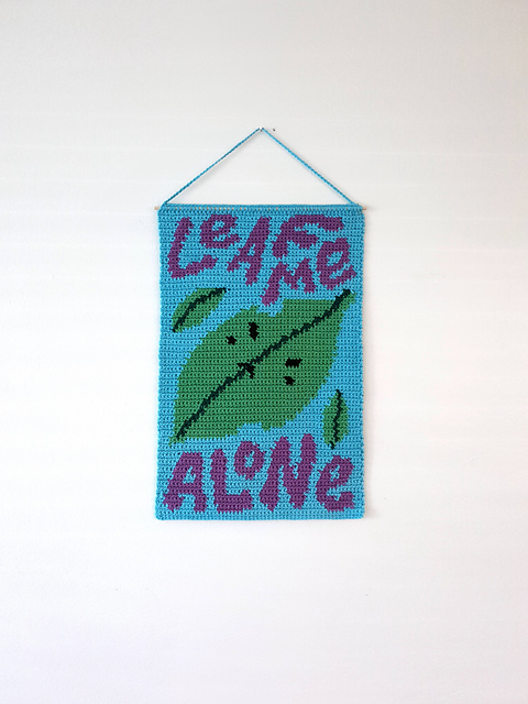 Leaf Me Alone Wall Hanging