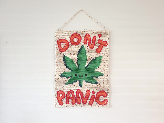 Don't Panic Wall Hanging