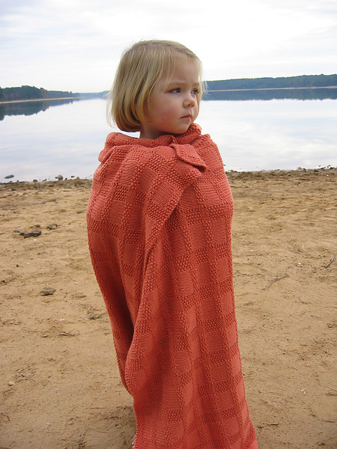 Barefoot Knits Gingham Baby Blanket/Throw