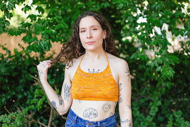 Dandelion Halter Bralette