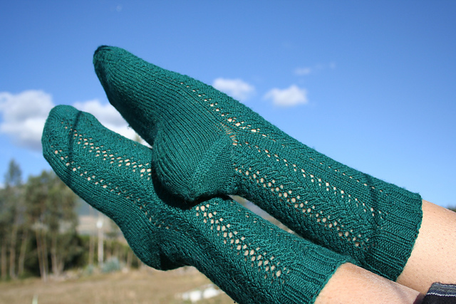 Vine Lace Socks
