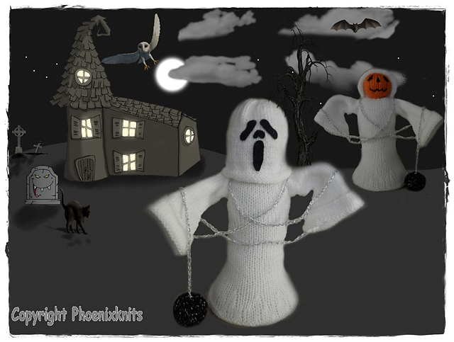 Halloween pumpkin ghostie