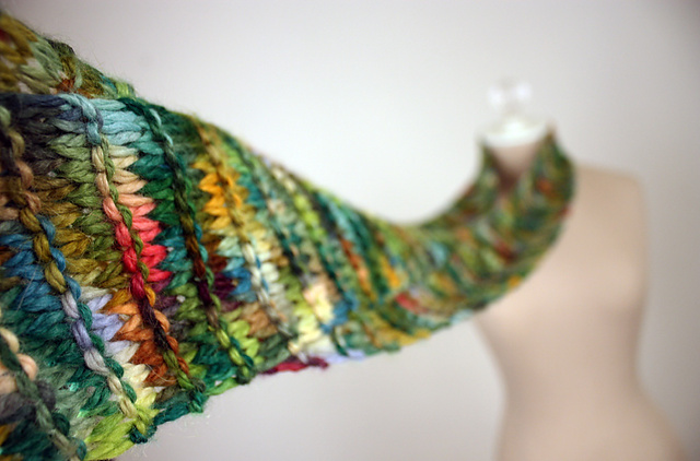 Christmas Lights Alpaca Scarf
