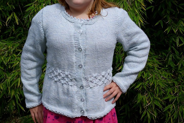 Girls' Smocked Cardigan
