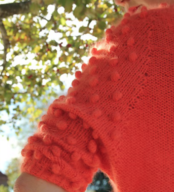 Crop dot Sweater / Kort dottegenser