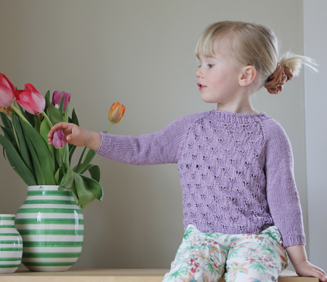 Peacock sweater jr / Liten påfugl-genser
