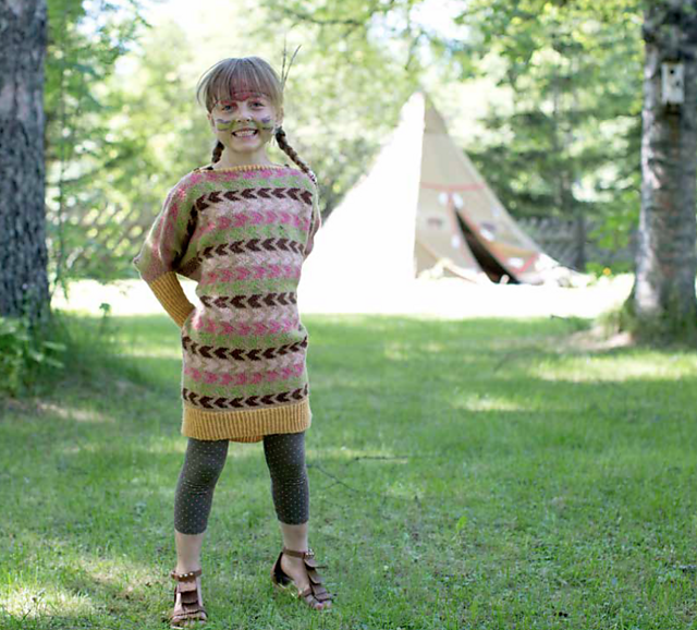 Morning star poncho-sweater