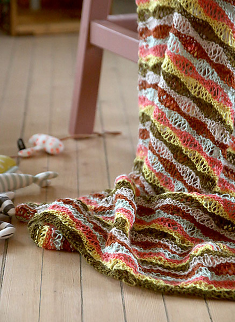 Breezy Winter Baby Blanket/ Frisk Bris babyteppe