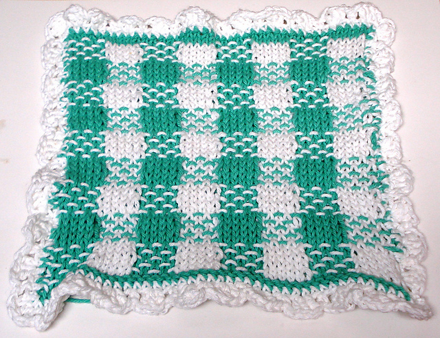 Gingham Washcloth