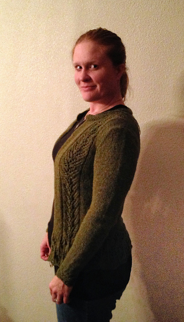 Bridgetown Lace-Paneled Cardigan