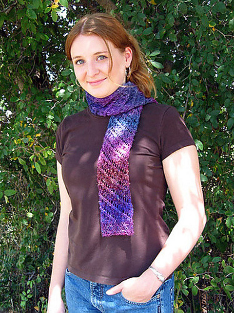 Grape Hyacinth Scarf