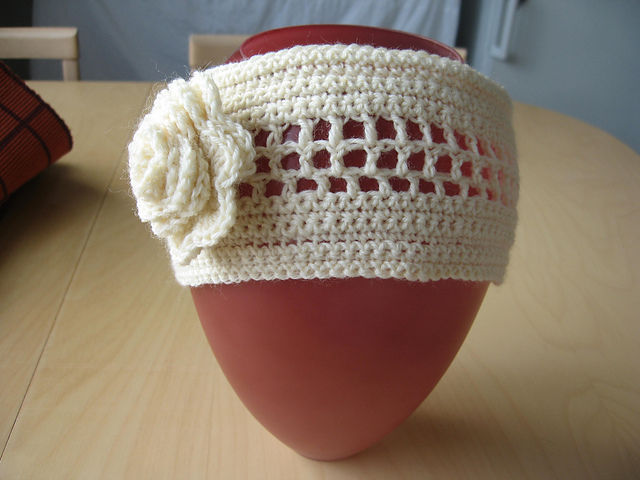 Flowered Ear Warmer