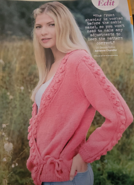 Bobble Wrap-over Cardigan