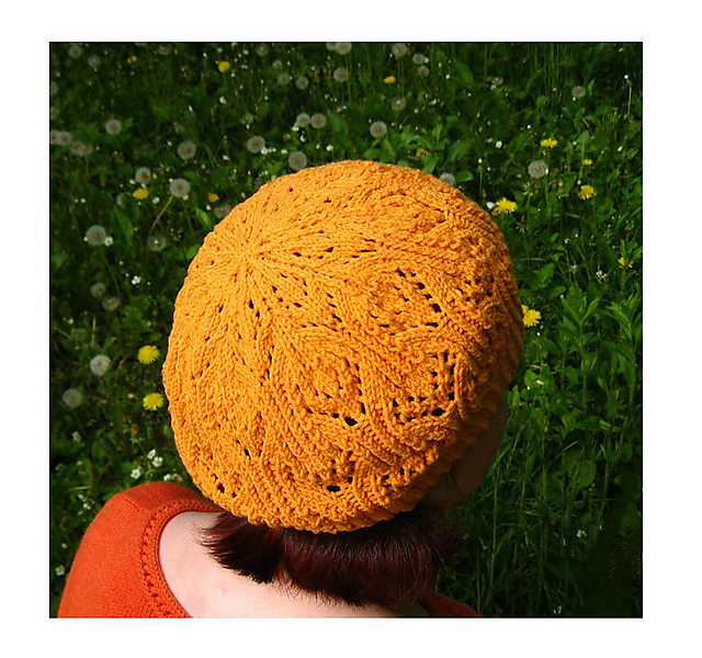 Yellow Dandelion Beret