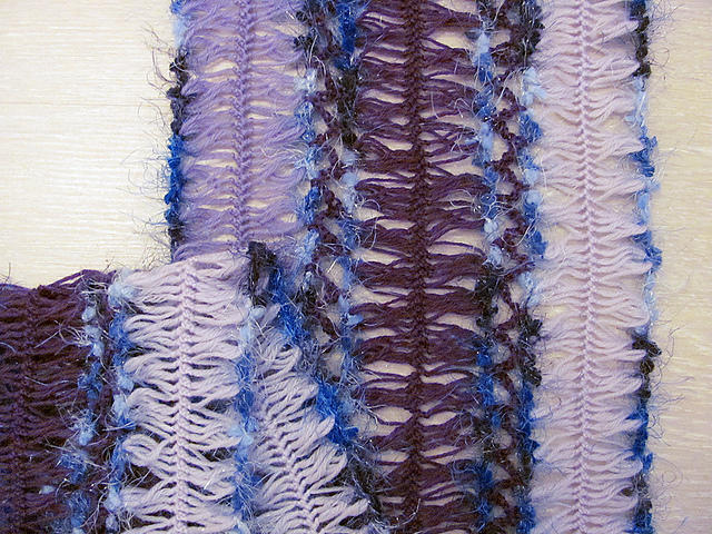 Hairpin lace scarf