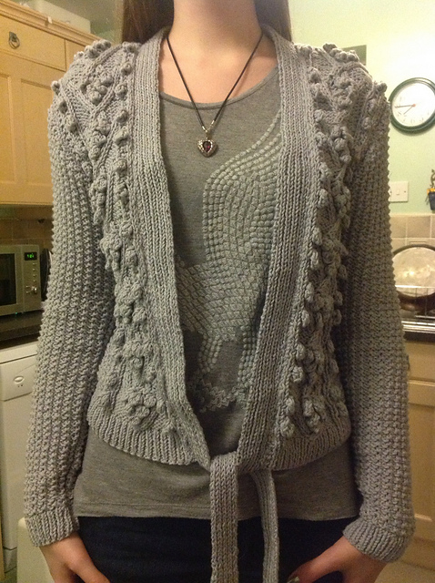 Cable and Bobble Cardigan