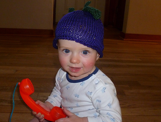 Baby Eggplant Hat