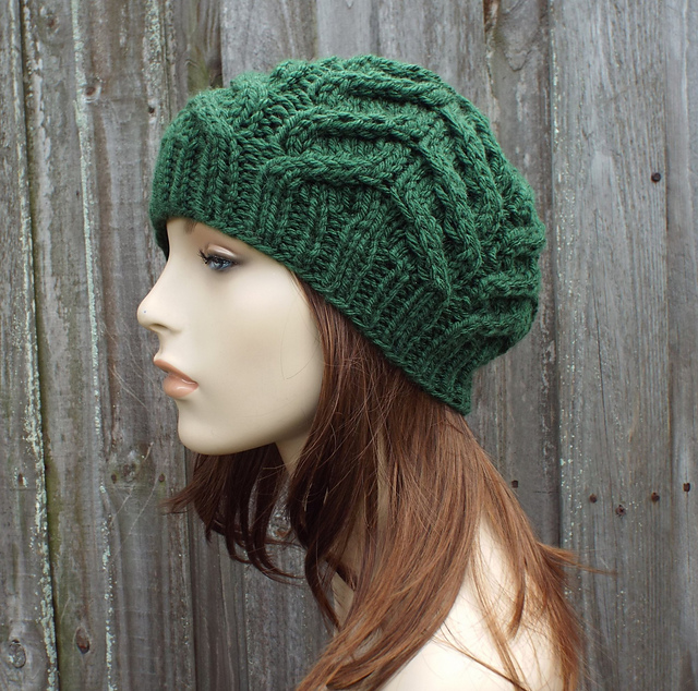 Evergreen Cable Beanie