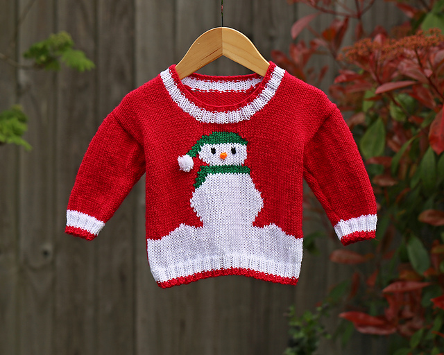 Ravelry: P12 Snowman Jumper pattern by Elizabeth Primrose Patterns