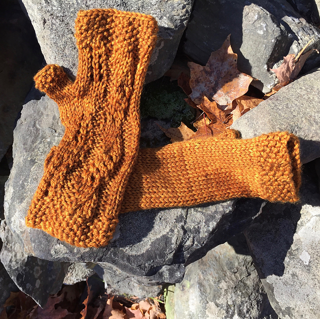 Falling Leaves Mitts