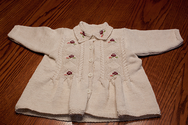 Smock Jacket with Floral Panels