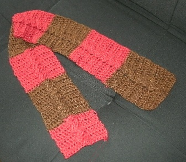 Simple Crochet Cable Scarf