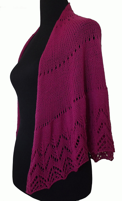 Chevron Lace Edging Shawl